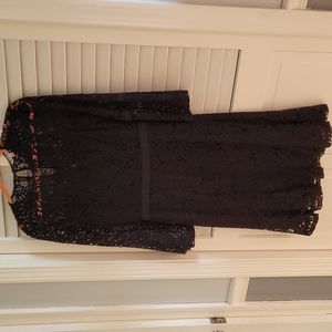 Nanette Lepore Black Lace Dress Sz 2